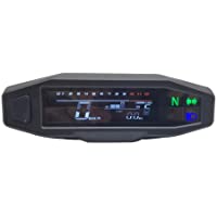 Dcolor Tacómetro digital universal para motocicleta- con pantalla LCD- carburador Z?Hler